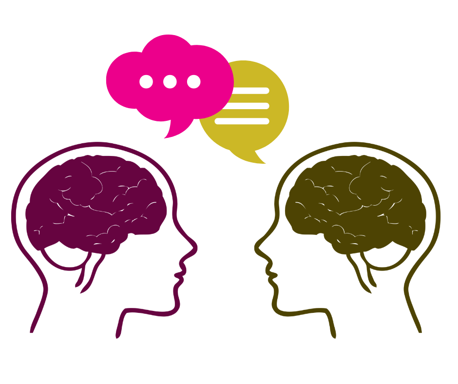 Illustration representing communication and brain functions